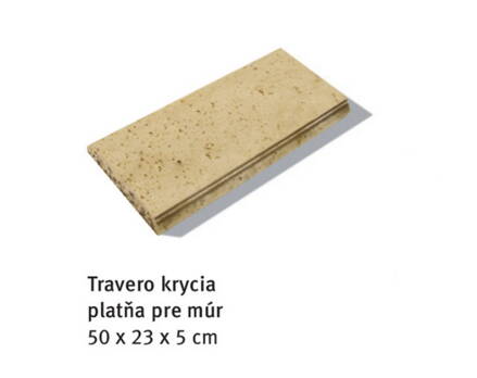 Bradstone Travero - krycia platňa múr 50x23x5cm