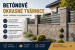 Betónové okrasné tvárnice: výber a použitie