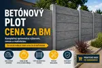 Betónový plot cena za bm: čo reálne platíte