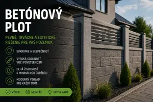 Betónový plot: výber, montáž, chyby a cena