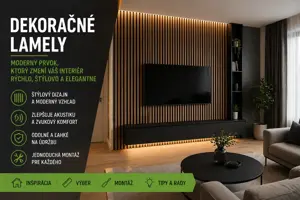 Dekoračné lamely: výber, montáž a chyby