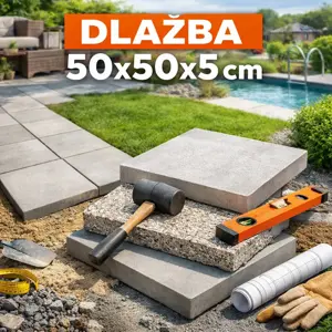 Dlažba 50x50x5 – výber, pokládka a využitie