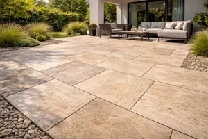 Travertín dlažba: výber, pokládka a využitie v exteriéri