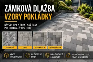 Zámková dlažba: vzory pokládky a výber