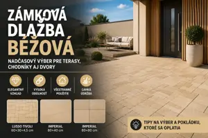 Zámková dlažba béžová: výber a chyby