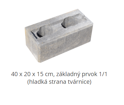 Casser MONO 40 x 20 x 15 cm, základný prvok 1/1