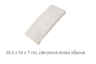 Casser štiepaný - strieška stĺpová