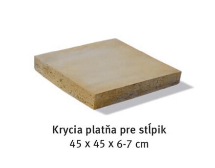 Krycia platňa pre stĺp 45x45x6-7cm