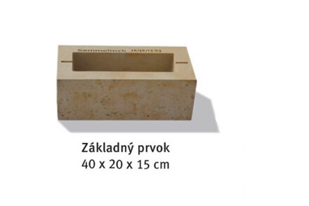 Bellamonte múr 60x20x15cm