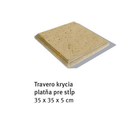 Bradstone Travero - krycia platňa stĺp 35x35x5cm