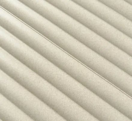 Pravé zakončenie lamely GRESSO - ivory cream