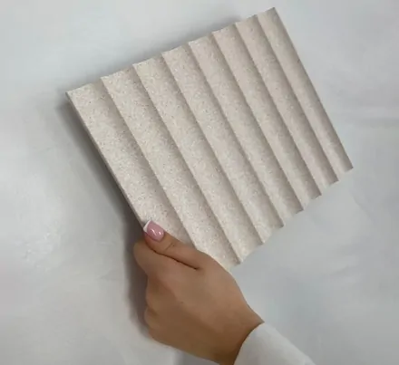 Pravé zakončenie lamely GRESSO - ivory cream