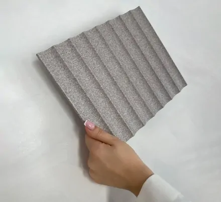 Pravé zakončenie lamely GRESSO - stone grey
