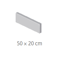 Jubileum obrubník 50x20x5 cm