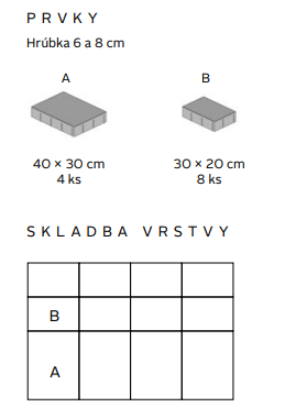 Vario XL 8 cm zámková dlažba