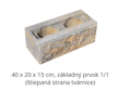 Casser MONO 40 x 20 x 15 cm, základný prvok 1/1