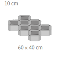 Zatrávňovacia dlažba 10 cm