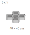 Zatrávňovacia dlažba 8 cm