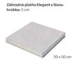 Záhradná platňa Elegant 50x50x5cm – vymývaný povrch