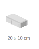 Topline 20x10x6 cm zámková dlažba