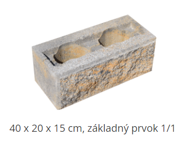 Casser DUO 40 x 20 x 15 cm, základný prvok 1/1