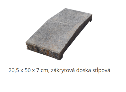 Casser MONO 20,5 x 50 x 7 cm, zákrytová doska stĺpová