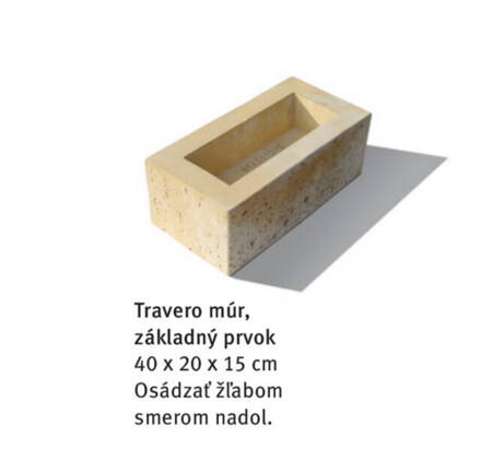 Bradstone Travero 40x20x15cm