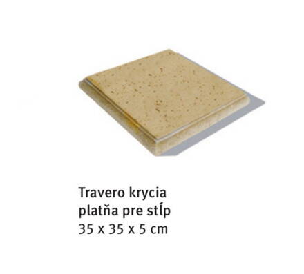 Bradstone Travero - krycia platňa stĺp 35x35x5cm