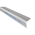 Kombi lišta rohová (PLAST) s tkaninou VERTEX 10 × 10 cm, 2,5 m