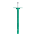 Tanierová hmoždinka s plastovým tŕňom PN 10 natĺkacia – krátky rozpon Ø 10 mm, dĺžka 90 mm zelená