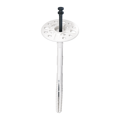 Tanierová hmoždinka s plastovým tŕňom XPN 10 natĺkacia – dlhý rozpon Ø 10 mm, dĺžka 80 mm biela