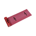 Výstražná fólia 22 cm × 0,08 mm, dĺžka 20 m červená - ELEKTRINA