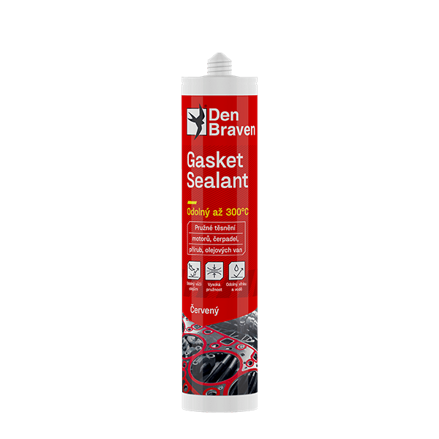 Gasket sealant červený 280 ml kartuša tehlovo červená