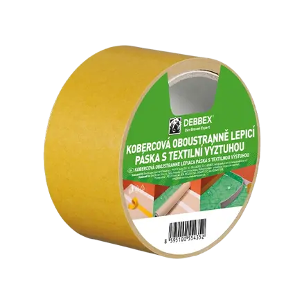 Kobercová obojstranne lepiaca páska s textilnou výstuhou 50 mm, dĺžka 5 m