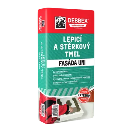 Lepiaci a stierkový tmel FASÁDA UNI 25 kg vrece