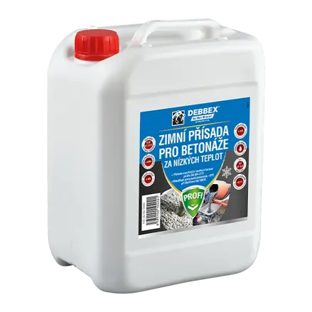 Zimná prísada pre betonáž za nízkych teplôt 5 l kanister žltkastá
