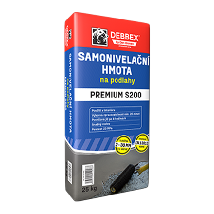 Samonivelačná hmota na podlahy PREMIUM S200 25 kg vrece