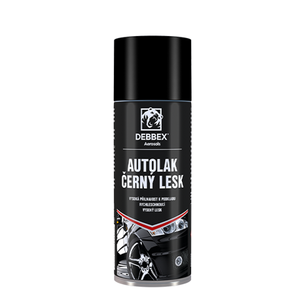 Autolak čierny lesk 400 ml aerosólový sprej