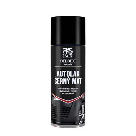 Autolak čierny mat 400 ml aerosólový sprej