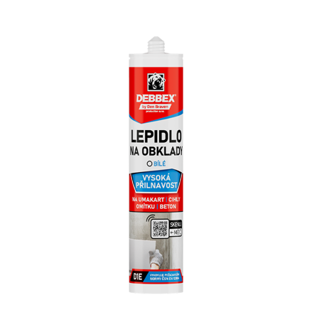 Lepidlo na obklady 310 ml kartuša biela