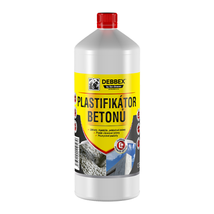 Plastifikátor betónov 1 l fľaša hnedá