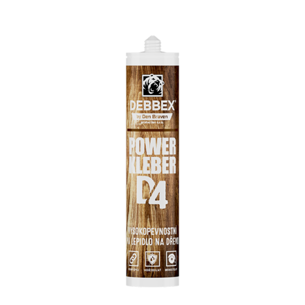 POWER KLEBER (PU lepidlo D4) 23 ml tuba v blistri krémová