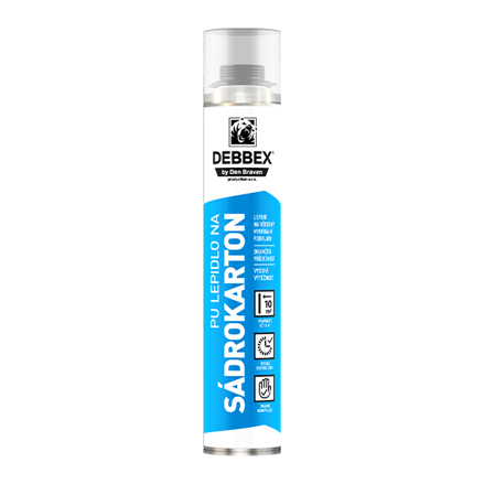 PU lepidlo na sadrokartón 750 ml pištoľová dóza žltá