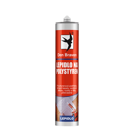 Lepidlo na polystyrén 280 ml kartuša biela