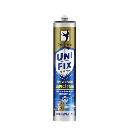 MS UNIFIX CLEAR na všetky tmelenia 290 ml kartuša transparentná