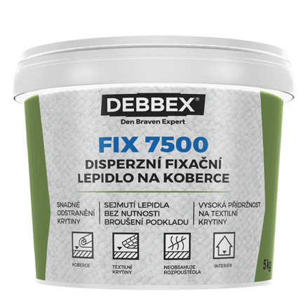 Disperzné fixačné lepidlo na koberce FIX 7500 10 kg vedro biela