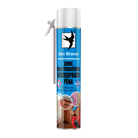 Zimná maxi trubičková nízkoexpanzná pena do -15 °C 825 ml trubičková dóza žltá