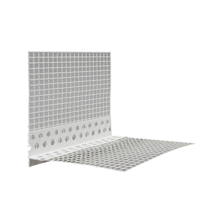 Okenné profily pre zatepľovacie systémy LT plast PVC 100 x 100 mm, dĺžka 2 m