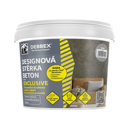 Designová stierka BETÓN EXCLUSIVE 5 kg vedro slonová kosť