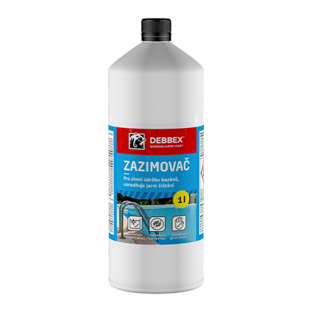 Cranit Zazimovač - pre zimnú údržbu bazénov 1 l fľaša modrastá